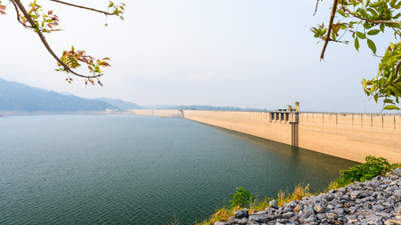 A part of a water dam in thailandの写真素材
