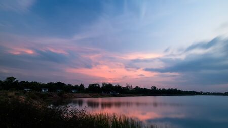Beautiful colorful sky at sunset