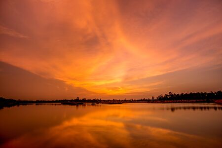 Beautiful colorful sky at sunset background