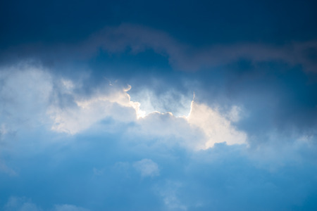 Clouds with blue sky use for background