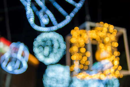 Christmas light blurred, abstract bokeh background