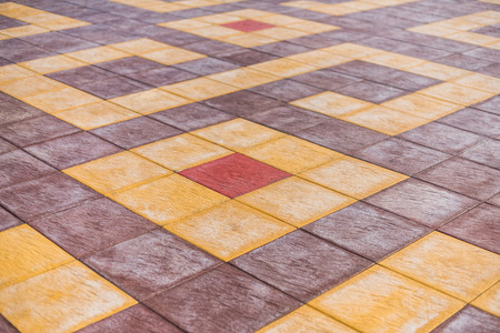 Colorful concrete block pavement or floor texture, Background pattern