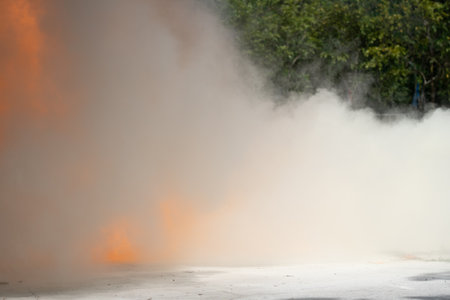Fire and smoke use for background