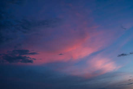 Colorful cloud and sky on sunset use for background