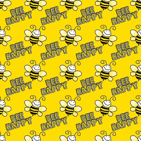 Seamless Bumblebee Background Wallpaperの写真素材
