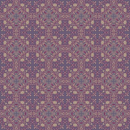 Ornate Purple Damask