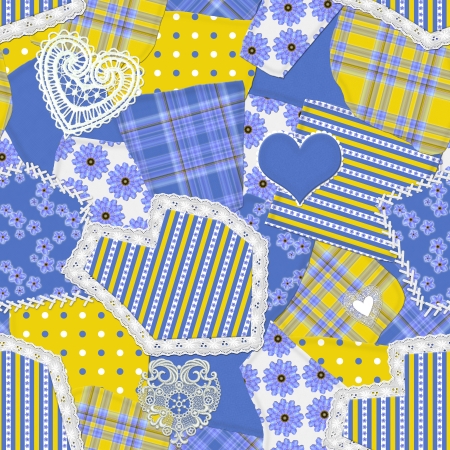 Seamless Crazy Quilt Pattern