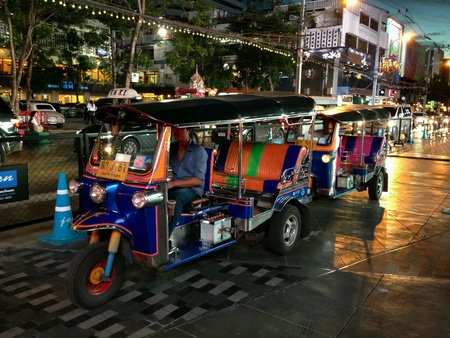 Tuk tuk in Thailandの素材