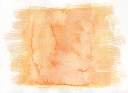 brush stroke textures yellow tones abstract watercolor backgroundの写真素材