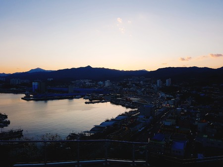 Village in Gangwon, South Korea, Nongoldam roadのeditorial素材