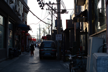 alley in hutongのeditorial素材
