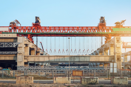 Construction site for a big project