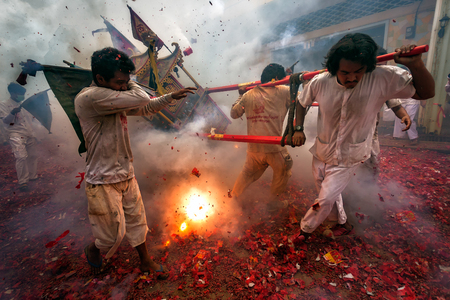 Takuapa, one of the festival season is not great either. He is wooing parade around the city, people have been blessed by God, many gods.のeditorial素材