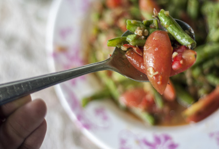 Spicy flavor and a soft, delicious nuts to the lower end.の写真素材