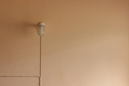 lamp in roomの写真素材