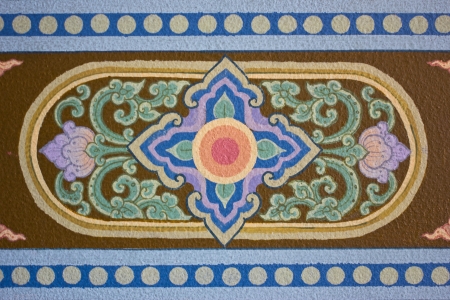 Mural patterns in thailand