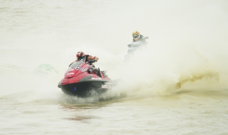 Jet Ski PRO ASIAN GRAND PRIX 2012 -  on Bungborraped Nakhonsawan Province in Thailand : August 12,...