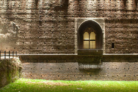 window of the castleの写真素材