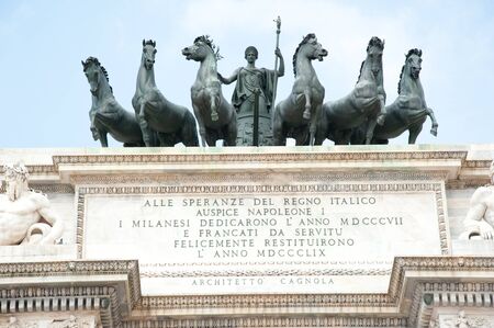 arch of peace milanの写真素材