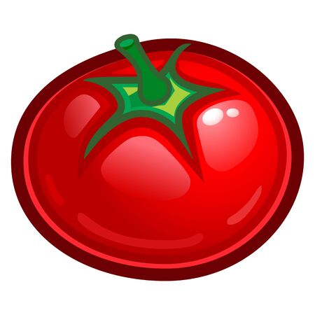 vector illustration of red tomatoのイラスト素材