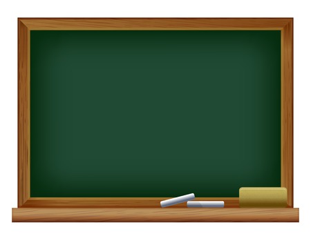 vector illustration of Green blank blackboardのイラスト素材