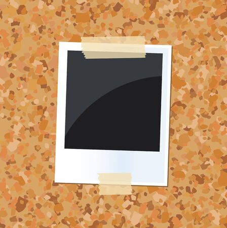 vector illustration of board with a photoのイラスト素材