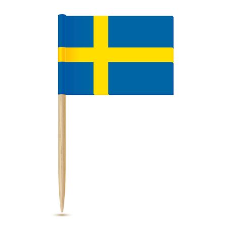Sweden Flag. Swedish Flag toothpick 10epsのイラスト素材