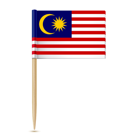Flag of Malaysia toothpickのイラスト素材