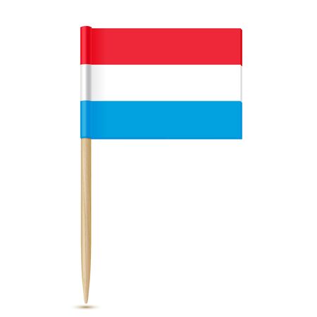 Luxembourg flag toothpickの写真素材