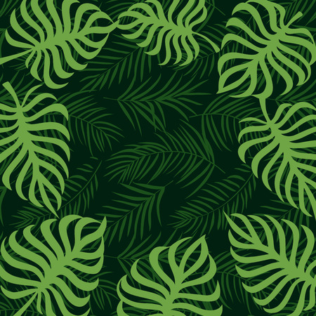 border frame tropical palm leaf 10epsのイラスト素材