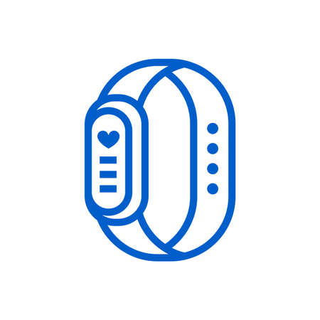 fitness bracelet icon isolated on white backgroundのイラスト素材