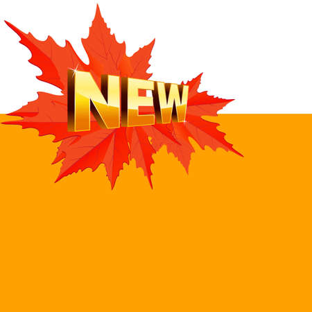 Banner for autumn new collectionのイラスト素材
