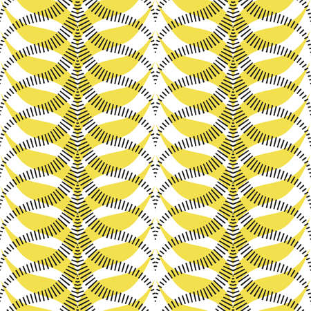 Abstract tiger stripes seamless pattern in trendyのイラスト素材