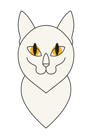 Cat icon symbol isolated on white backgroundのイラスト素材