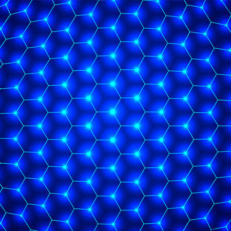 Abstract blue hexagon pattern background fo designのイラスト素材