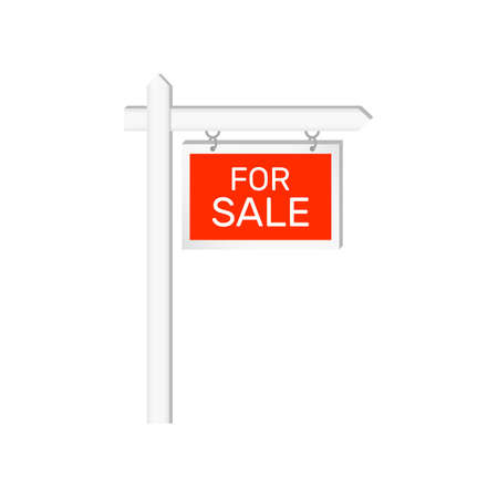 For sale sign. Real estate icon isolatedのイラスト素材