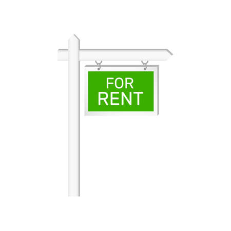 For rent sign. Real estate icon isolatedのイラスト素材