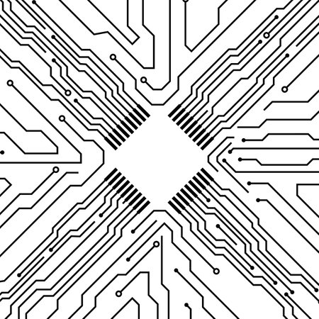 Abstract tech lines and dots connect backgroundのイラスト素材