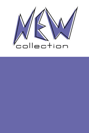 New collection banner in color of the year 2022のイラスト素材