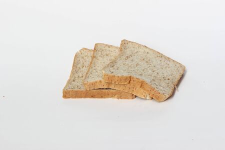 slice of whole wheat breadの写真素材
