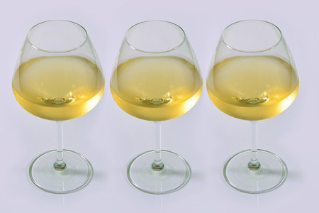 wine glass setの写真素材