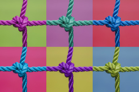 set of knots on a color background