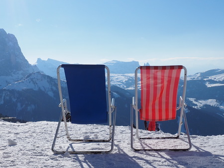 holidays in the snowの写真素材