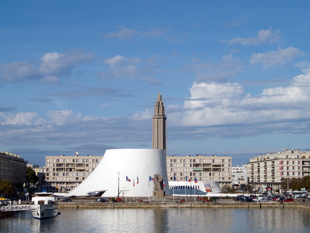 le havre, city viewのeditorial素材