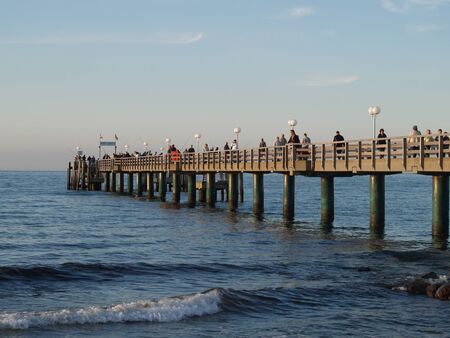 Seabridge in the Baltic Seaのeditorial素材