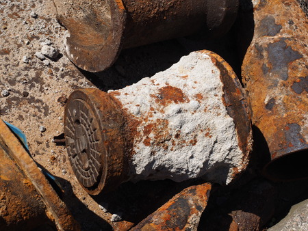 Disposed iron supply linesの写真素材