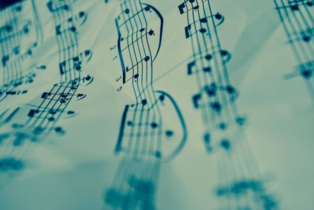 musical score with distinct musical notesの写真素材