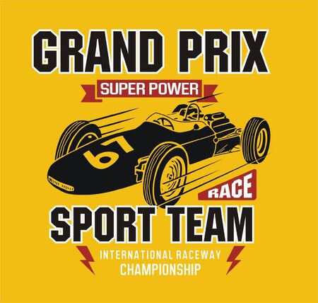 grand typography picture for t-shirtのイラスト素材