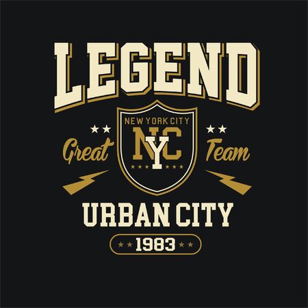 legend typography picture for t-shirtのイラスト素材