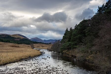 Bridge of Orchy, part of the West highland way, Scotlandの写真素材